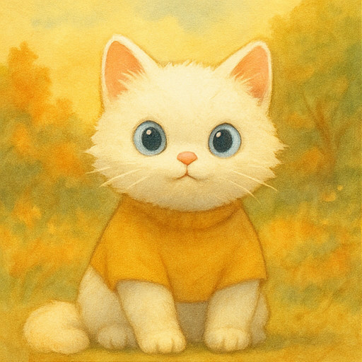 Котик Тесс и тихая песенка